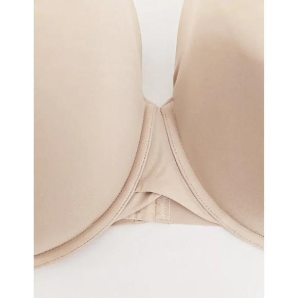 Cacique Lot Of 2 Full Coverage Figure Lined Underwire Beige Grey Lace Bra 46G - Picture 5 of 16